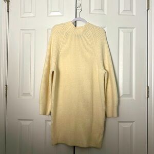 Express Cream Knit Sweater Dress